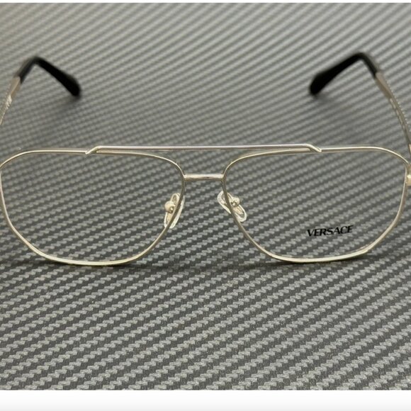 Versace Men's Silver 57mm Eyeglasses - Picture 2 of 5